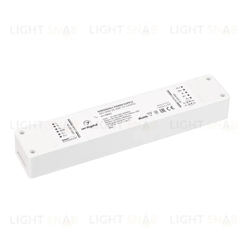 Блок аварийного питания Arlight ARJ-EMG-50-40W-1H-LiFePO4 038363 038363