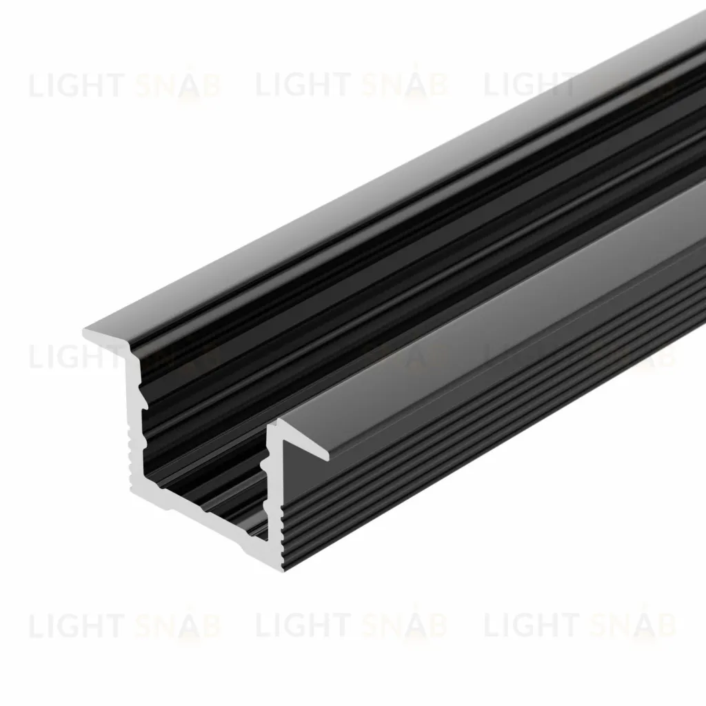Алюминиевый профиль Arlight SL-SLIM-H13M-F25-2000 BLACK 037114 037114