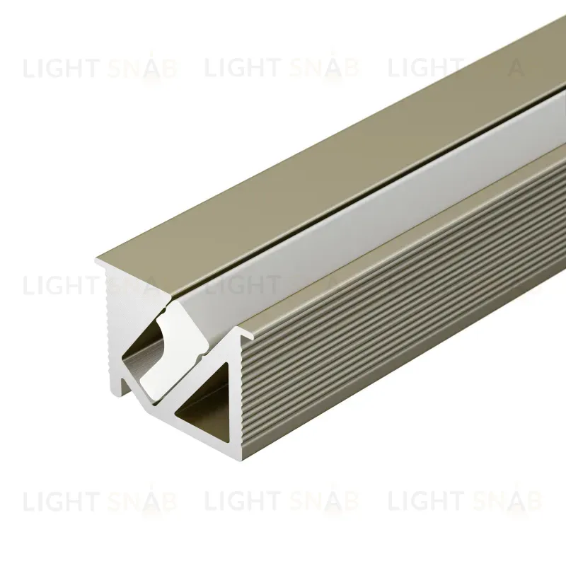 Алюминиевый профиль Arlight SL-BEVEL-H10-F14-2000 ANOD OLIVE GREY 038200 038200