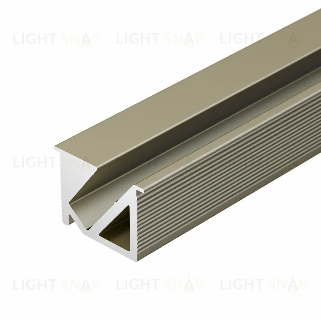 Алюминиевый профиль Arlight SL-BEVEL-H10-F14-2000 ANOD OLIVE GREY 038200 038200
