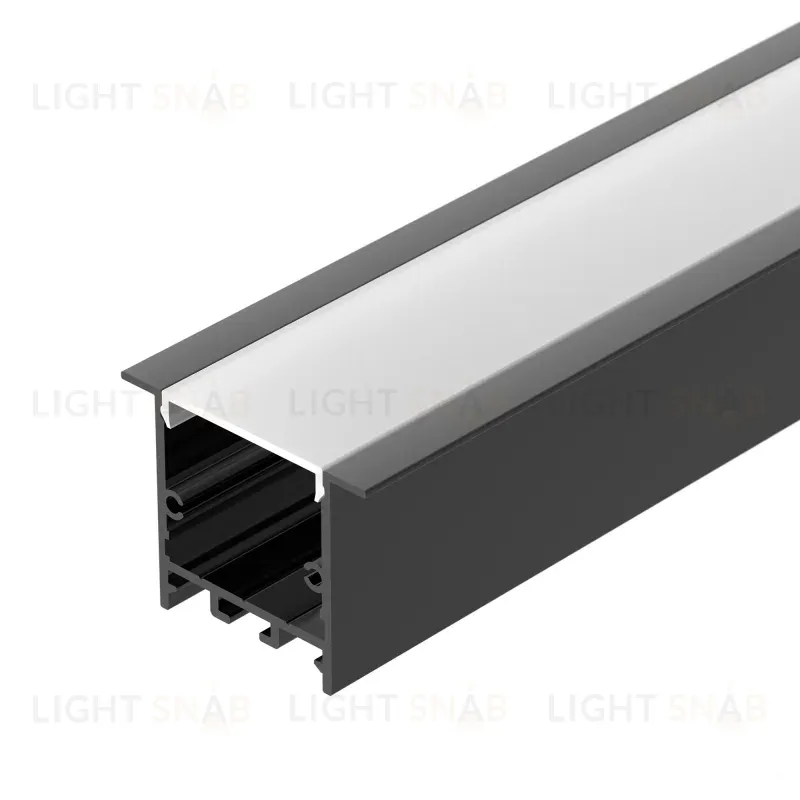 Алюминиевый профиль Arlight SL-LINIA49S-F-2000 ANOD BLACK 039389 039389