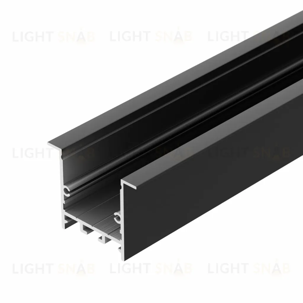 Алюминиевый профиль Arlight SL-LINIA49S-F-2000 ANOD BLACK 039389 039389