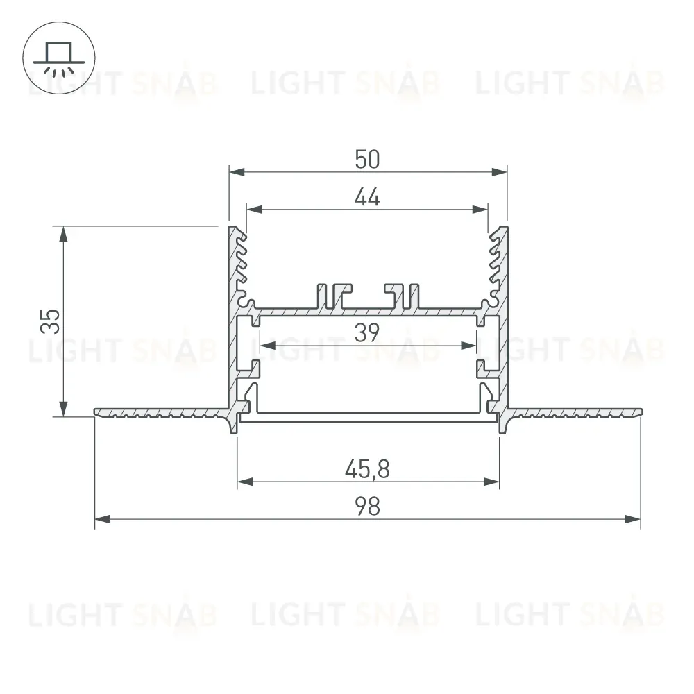 Тройник Arlight SL-LINIA45-FANTOM 030107 030107