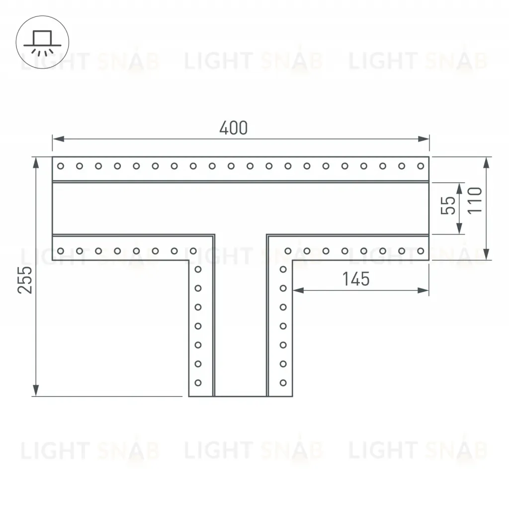 Тройник Arlight SL-LINIA55-FANTOM 030133 030133