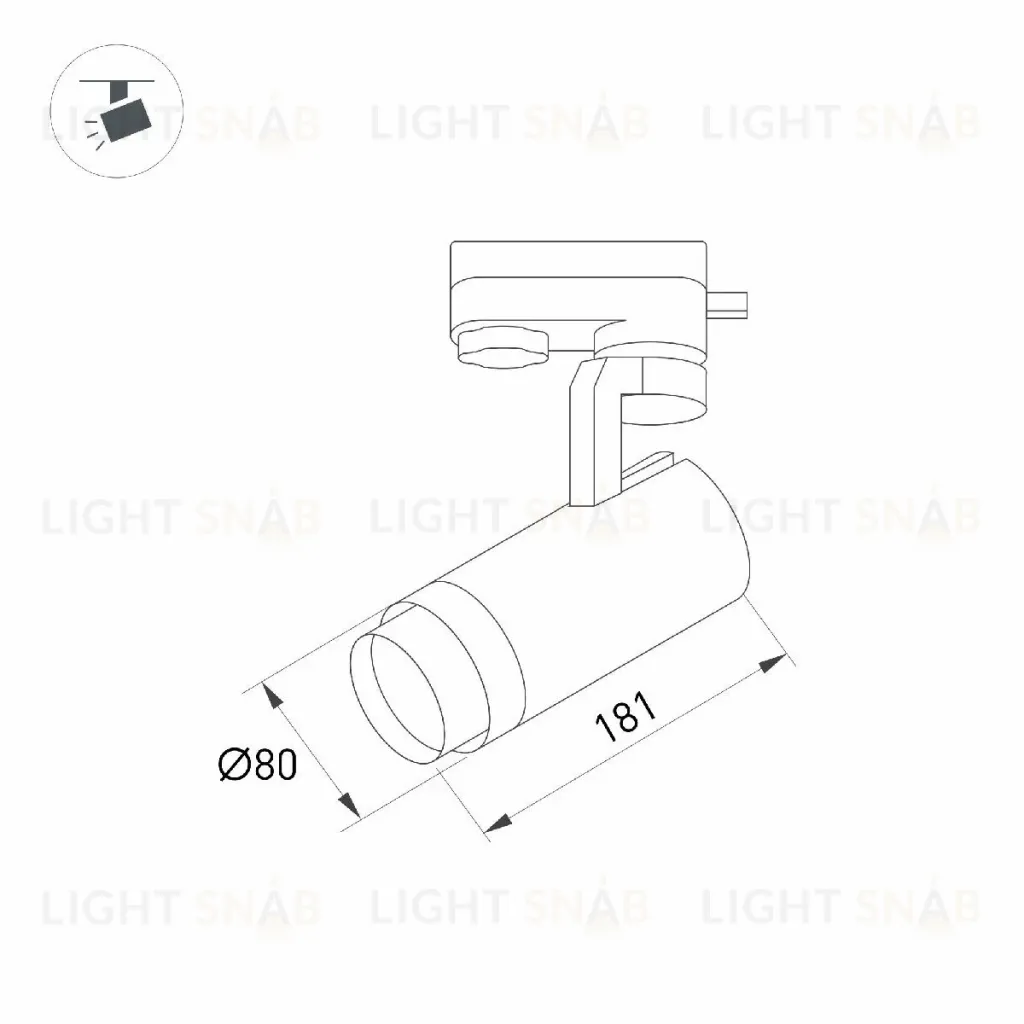 Трековый светильник Arlight LGD-GELIOS-TUNE-4TR-R80-20W Day4000-MIX (WH, 20-60 deg) 039157 039157