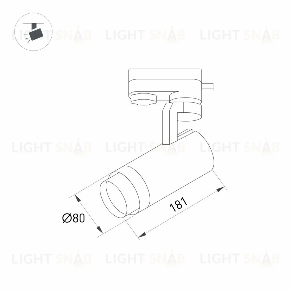 Трековый светильник Arlight LGD-GELIOS-TUNE-4TR-R80-20W Day4000-MIX (BK, 20-60 deg) 039156 039156