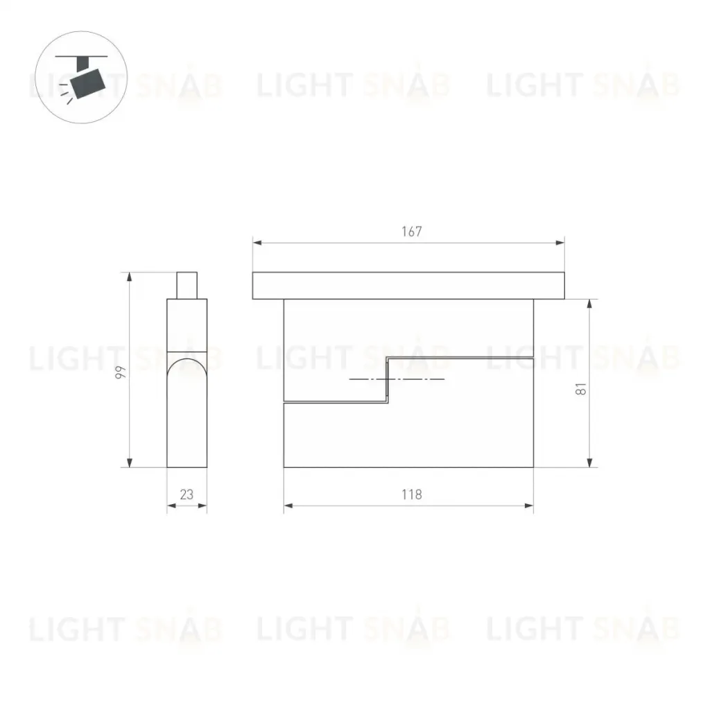 Трековый светильник Arlight MAG-ORIENT-FLAT-FOLD-S195-6W Day4000 (BK, 80 deg, 48V, DALI) 034658(1) 034658(1)