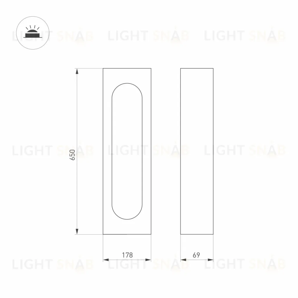Уличный светильник Arlight LGD-MUSE-BOLL-H650-12W Warm3000 (DG, 296 deg, 230V) 037524 037524