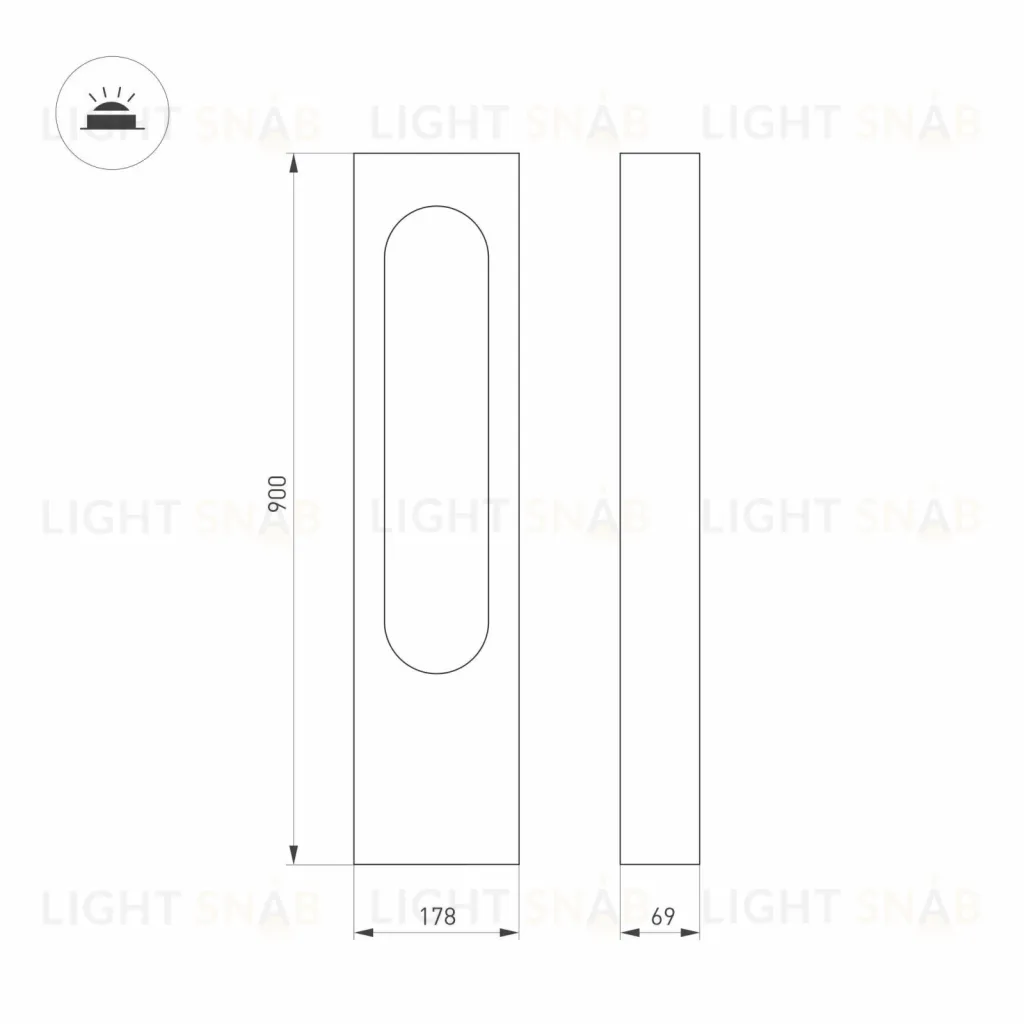 Уличный светильник Arlight LGD-MUSE-BOLL-H900-12W Warm3000 (DG, 296 deg, 230V) 037523 037523