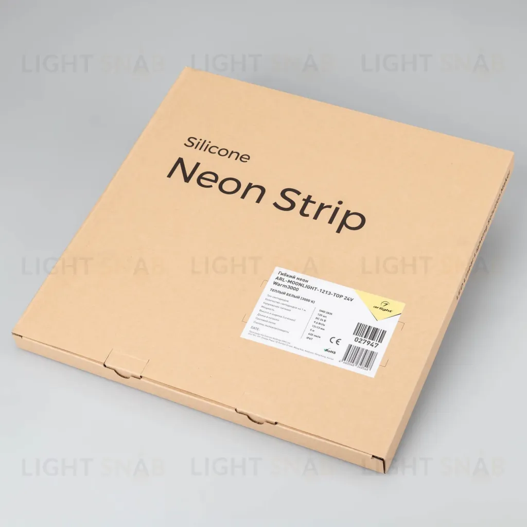 Лента герметичная Arlight MOONLIGHT-TOP-A140-13x12mm 24V Warm3000 (9.6 W/m, IP67, 2835, 5m) 027947(1) 027947(1)