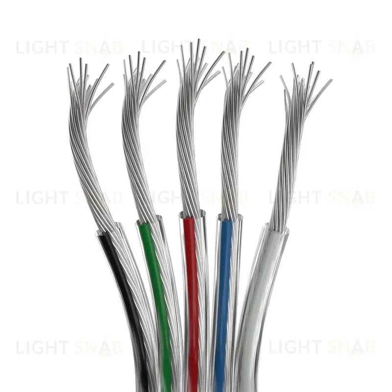 Шлейф питания Arlight ARL-22AWG-CLEAR-5Wire-CU 034967 034967