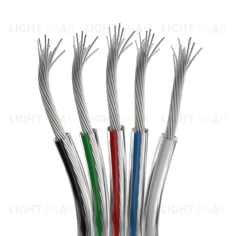 Шлейф питания Arlight ARL-20AWG-CLEAR-5Wire-CU 034966 034966