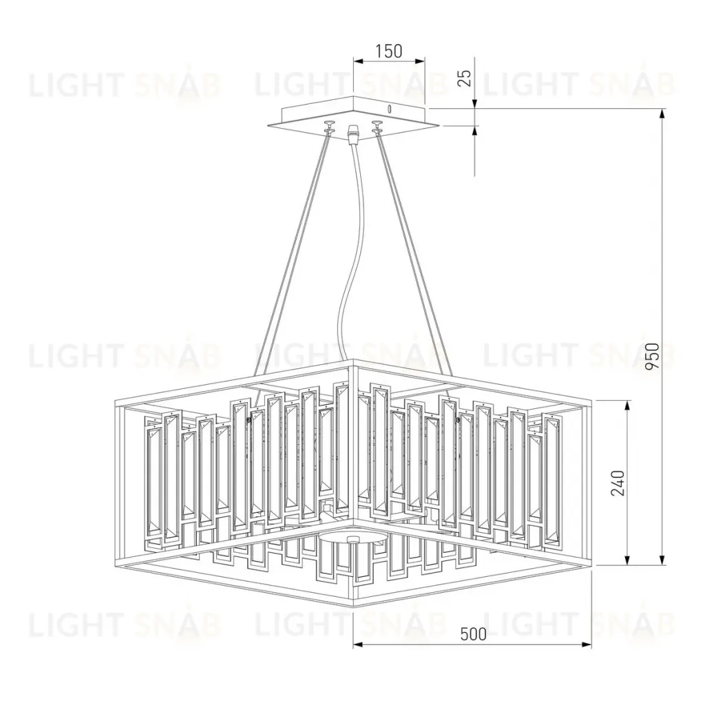 Подвесная люстра Bogates Cella 377/6 Strotskis a061525 377/6 Strotskis Smart