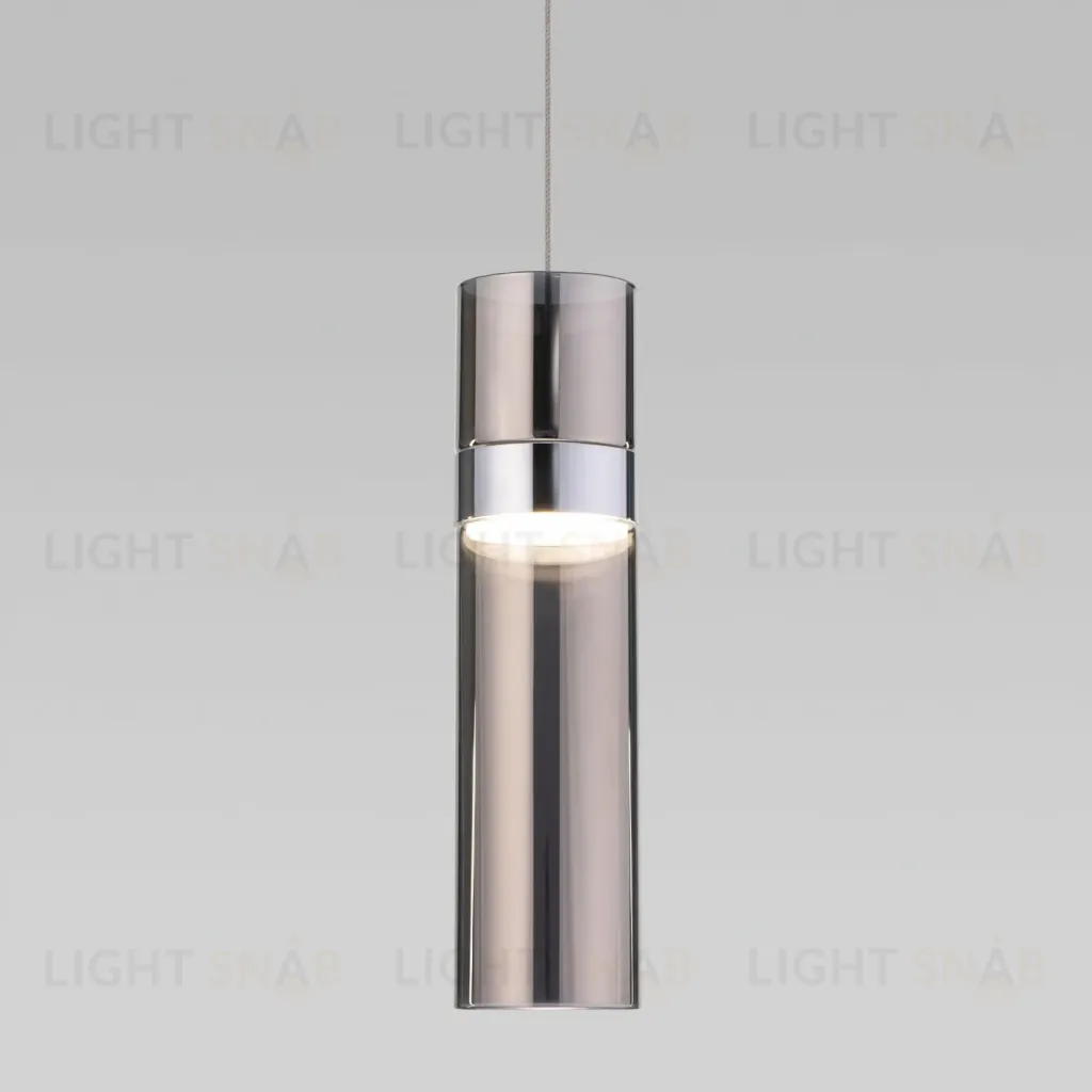 Подвесной светильник Eurosvet Lumen 50244/1 LED хром/дымчатый a061289 50244/1 LED хром/дымчатый