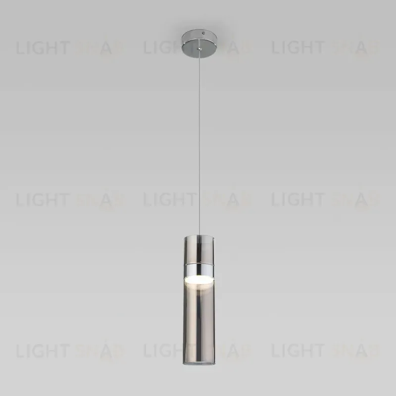 Подвесной светильник Eurosvet Lumen 50244/1 LED хром/дымчатый a061289 50244/1 LED хром/дымчатый