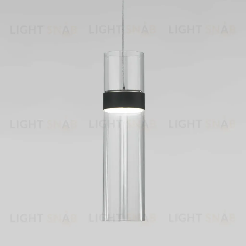 Подвесной светильник Eurosvet Lumen 50244/1 LED черный/прозрачный a061288 50244/1 LED черный/прозрачный