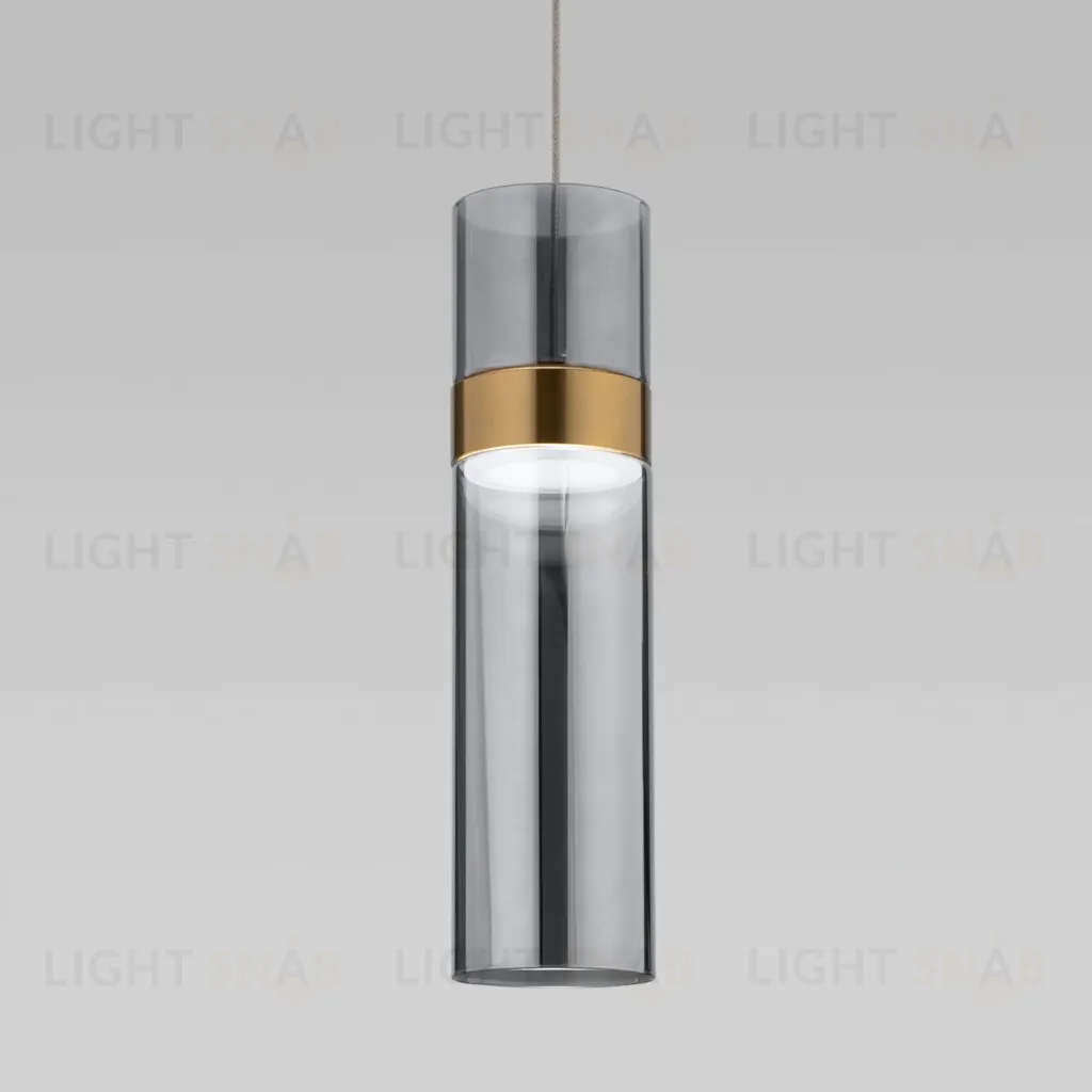 Подвесной светильник Eurosvet Lumen 50244/1 LED латунь/дымчатый a061287 50244/1 LED латунь/дымчатый