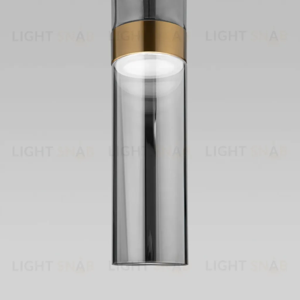 Подвесной светильник Eurosvet Lumen 50244/1 LED латунь/дымчатый a061287 50244/1 LED латунь/дымчатый
