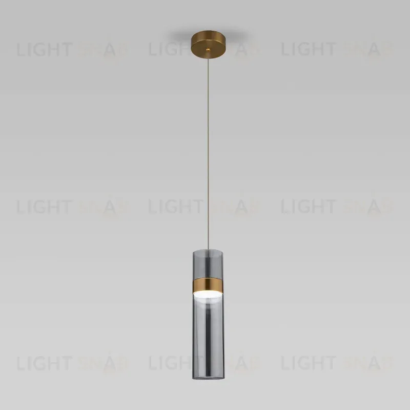 Подвесной светильник Eurosvet Lumen 50244/1 LED латунь/дымчатый a061287 50244/1 LED латунь/дымчатый