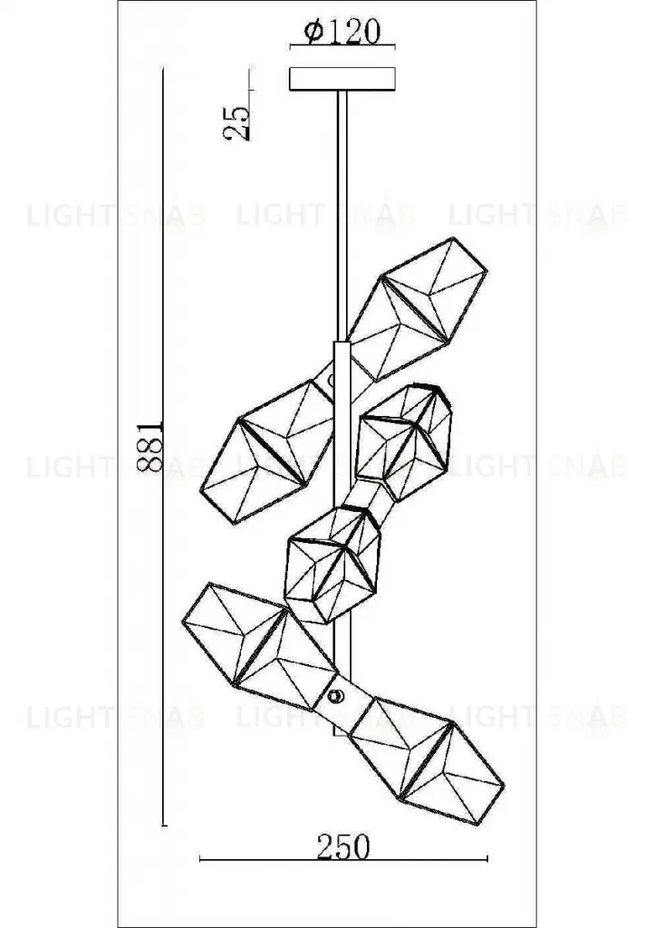 Подвесной светильник Maytoni Coctail time MOD325PL-06G1 MOD325PL-06G1