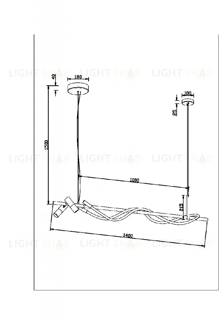Подвесной светильник Maytoni Tau MOD166PL-L30GB3K MOD166PL-L30GB3K