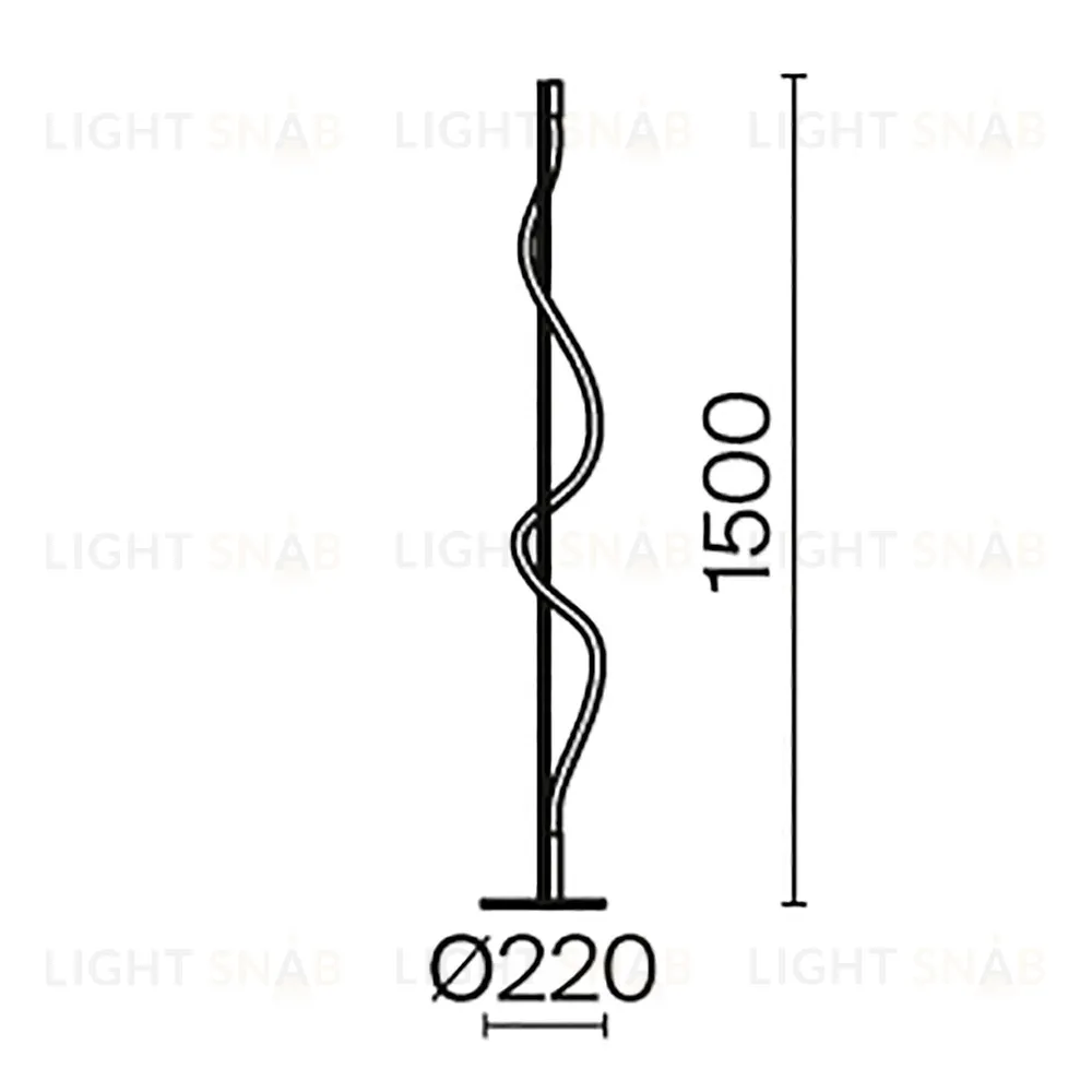 Торшер Maytoni Tau MOD166FL-L15B3K MOD166FL-L15B3K