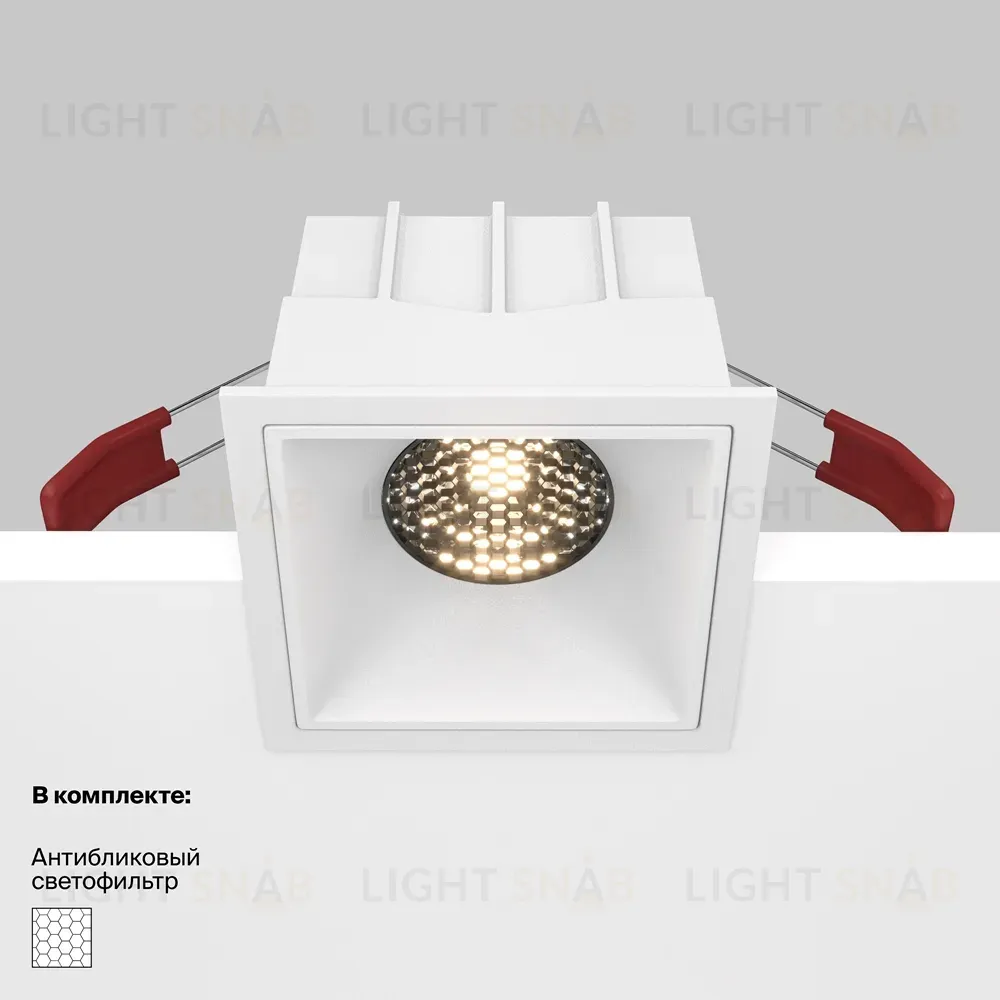 Встраиваемый светильник Maytoni Technical Alfa LED DL043-01-15W3K-SQ-W DL043-01-15W3K-SQ-W