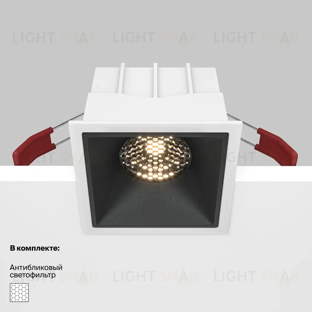 Встраиваемый светильник Maytoni Technical Alfa LED DL043-01-15W3K-SQ-WB DL043-01-15W3K-SQ-WB