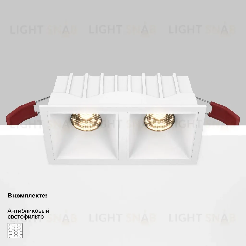 Встраиваемый светильник Maytoni Technical Alfa LED DL043-02-10W3K-SQ-W DL043-02-10W3K-SQ-W