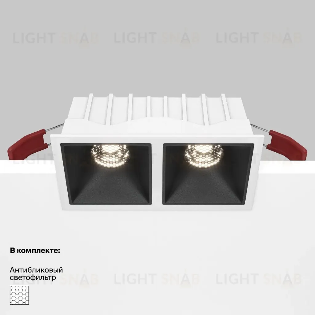 Встраиваемый светильник Maytoni Technical Alfa LED DL043-02-10W4K-SQ-WB DL043-02-10W4K-SQ-WB