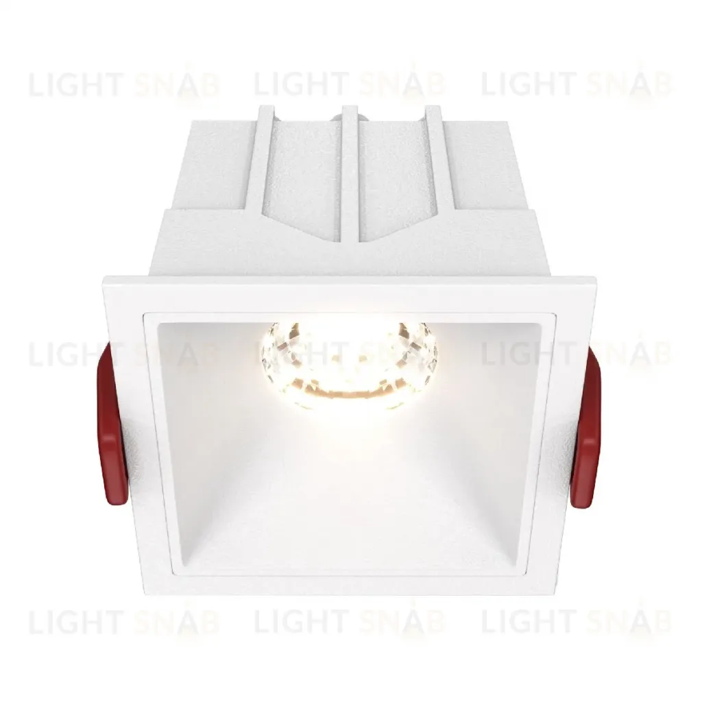 Встраиваемый светильник Maytoni Technical Alfa LED DL043-01-10W3K-SQ-W DL043-01-10W3K-SQ-W