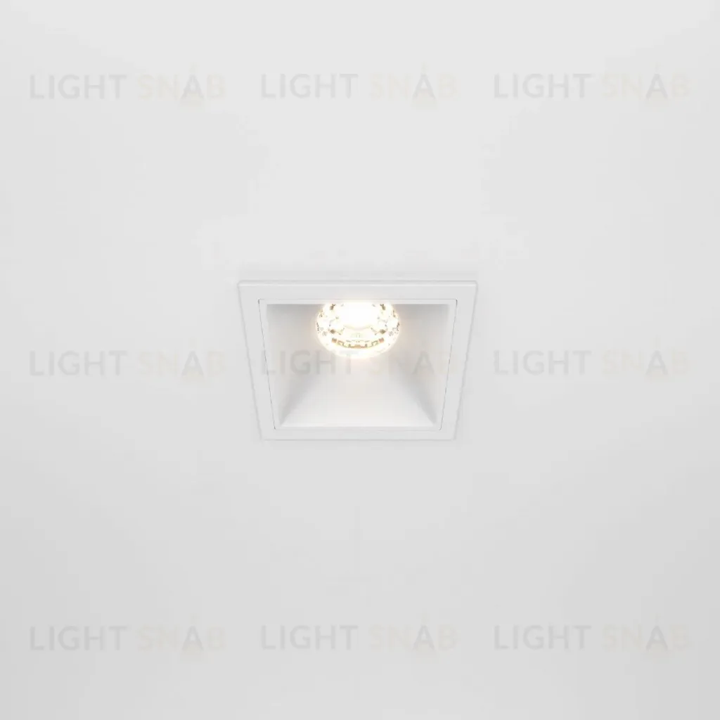 Встраиваемый светильник Maytoni Technical Alfa LED DL043-01-10W3K-SQ-W DL043-01-10W3K-SQ-W