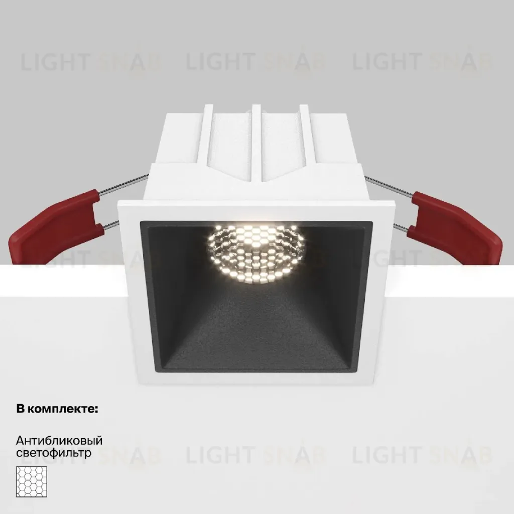 Встраиваемый светильник Maytoni Technical Alfa LED DL043-01-10W4K-SQ-WB DL043-01-10W4K-SQ-WB