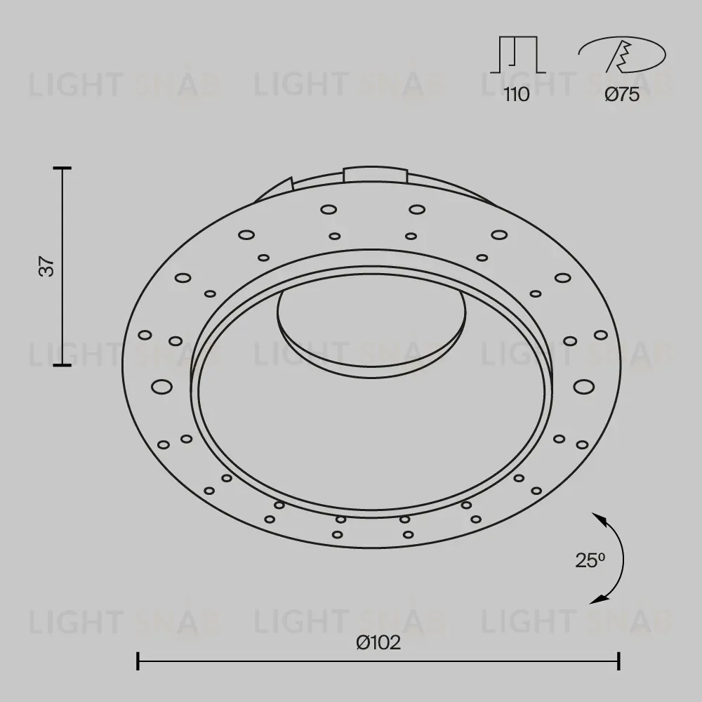 Встраиваемый светильник Maytoni Technical Share DL051-U-2WB DL051-U-2WB