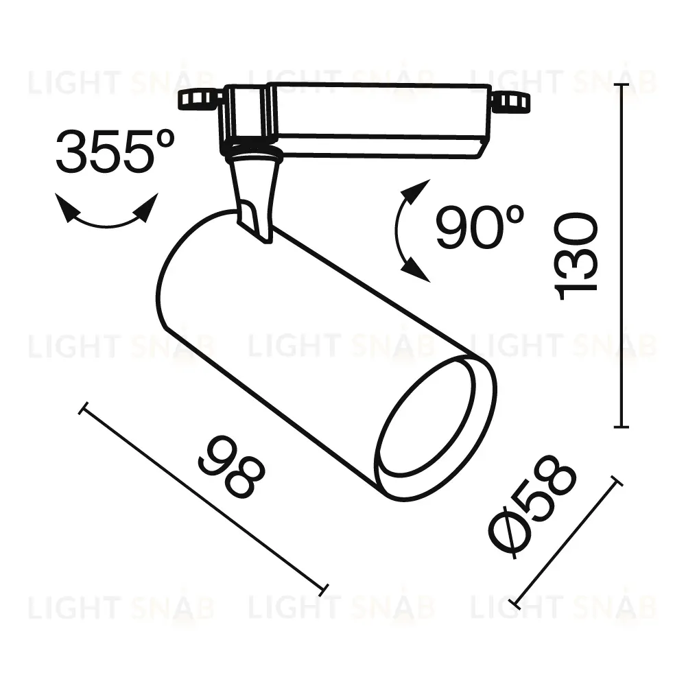 Трековый светильник Maytoni Technical Vuoro TR003-1-6W4K-S-W TR003-1-6W4K-S-W