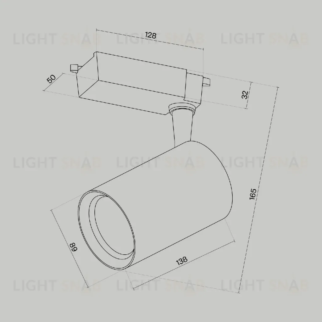 Трековый светильник Maytoni Technical Vuoro TR003-1-15W4K-M-B TR003-1-15W4K-M-B
