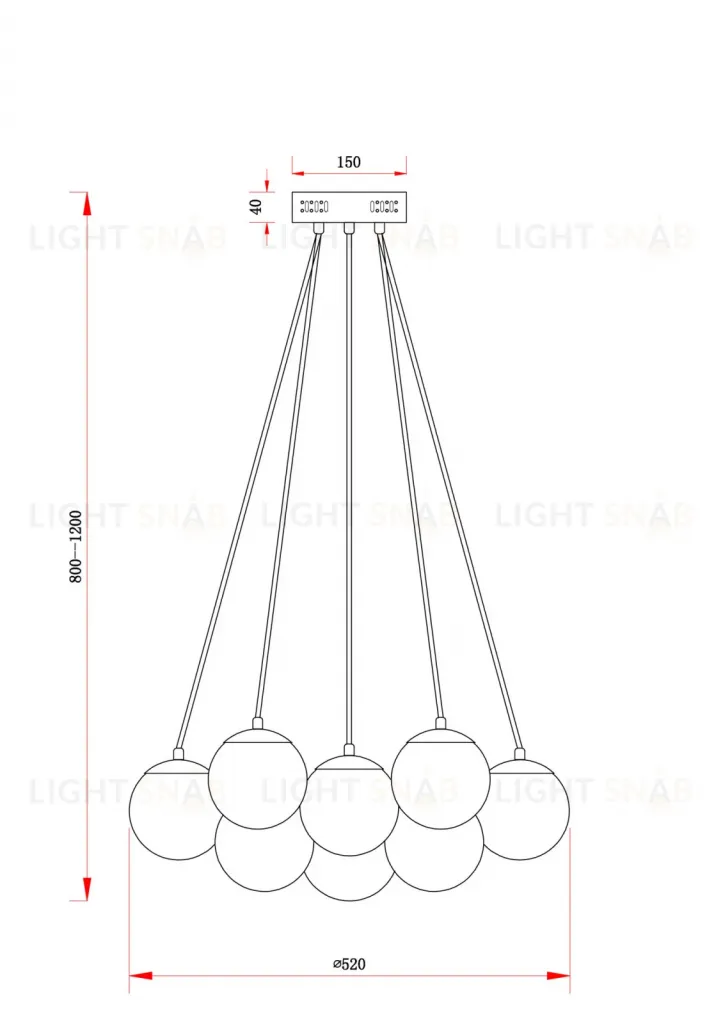 Подвесной светильник Freya Fiesta FR5231PL-13CH FR5231PL-13CH