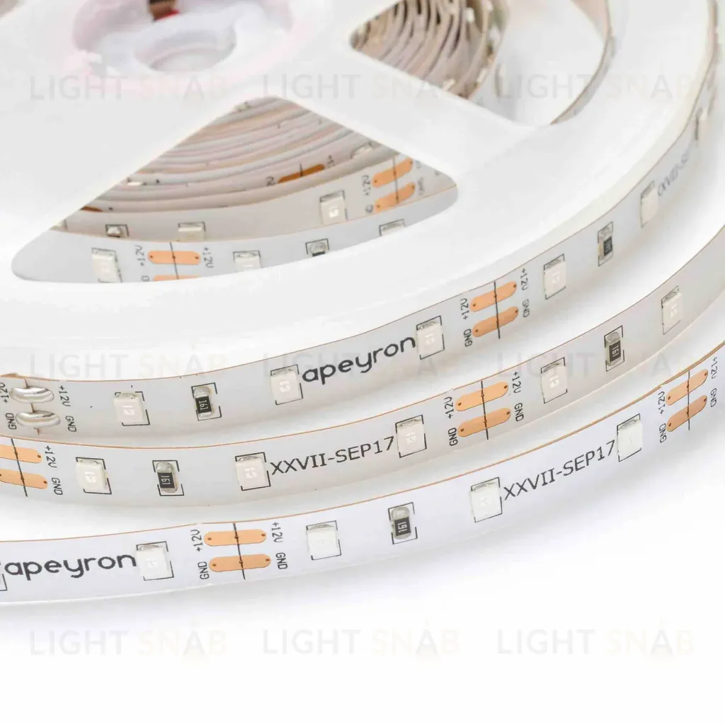 Светодиодная лента Apeyron 12В СТ 4,8Вт/м smd3528, 60д/м IP20 5м синяя 00-01 00-01