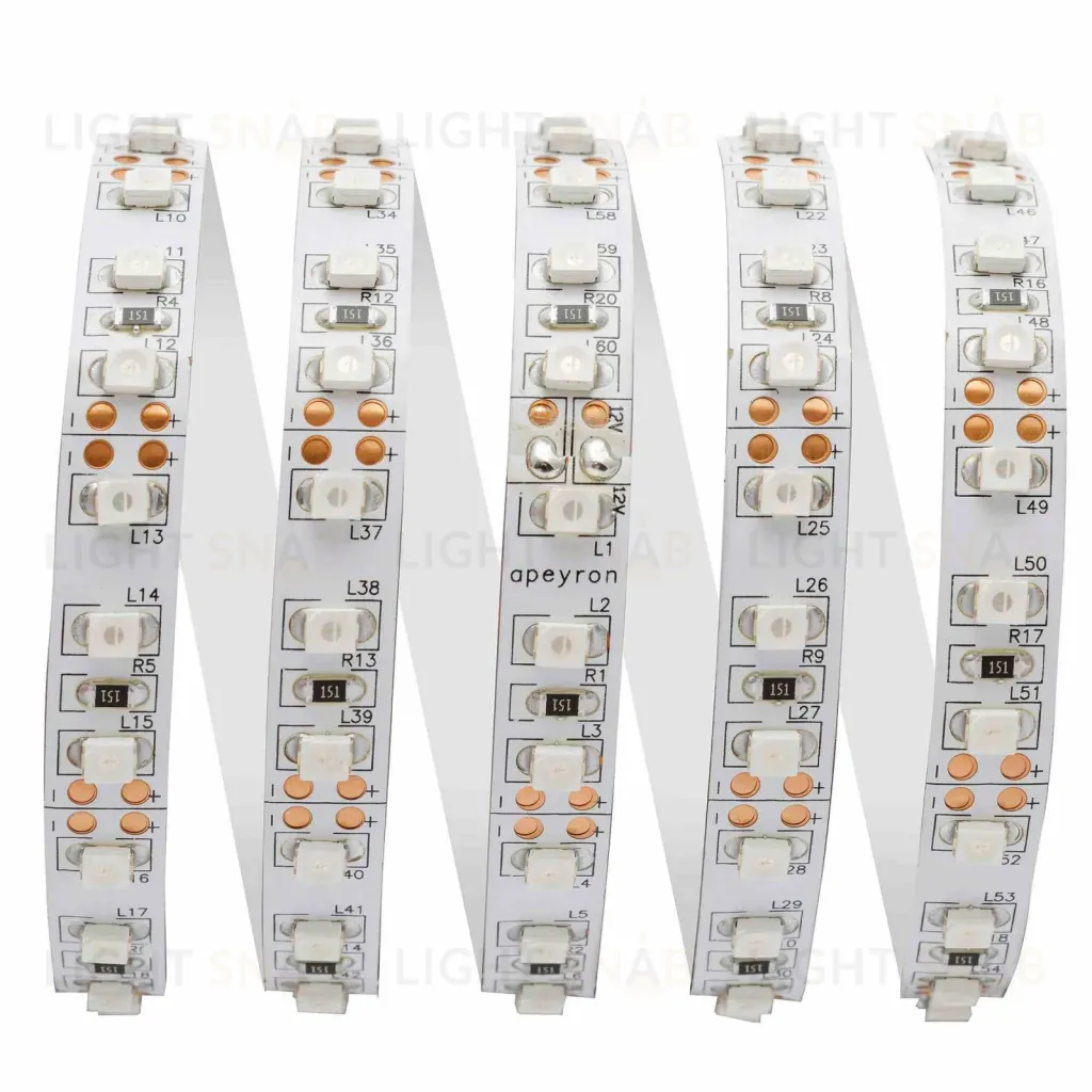 Светодиодная лента Apeyron 12В СТ 9,6Вт/м smd3528, 120д/м IP20 5м красная 00-13 00-13