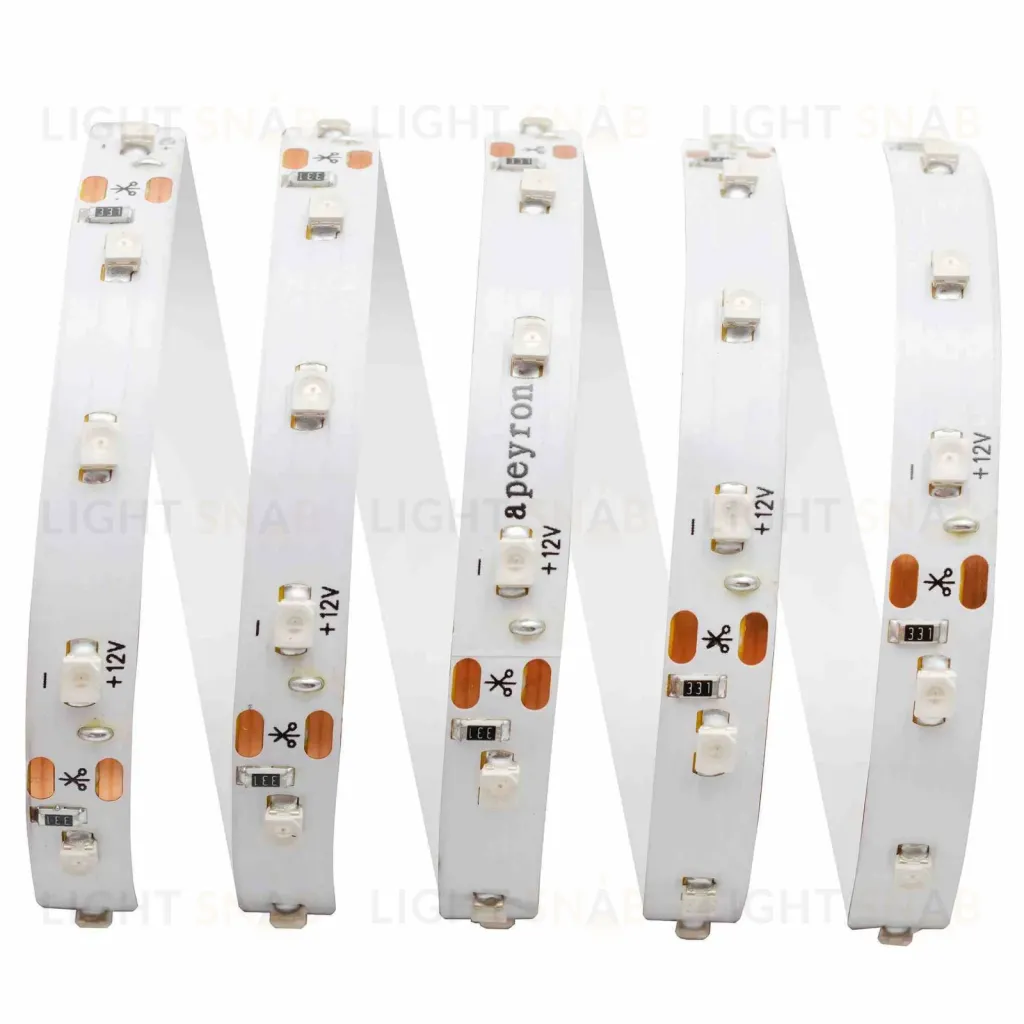 Светодиодная лента Apeyron 12В СТ 4,8Вт/м smd3528, 60д/м IP67 (НАНО) 5м синяя 00-84 00-84