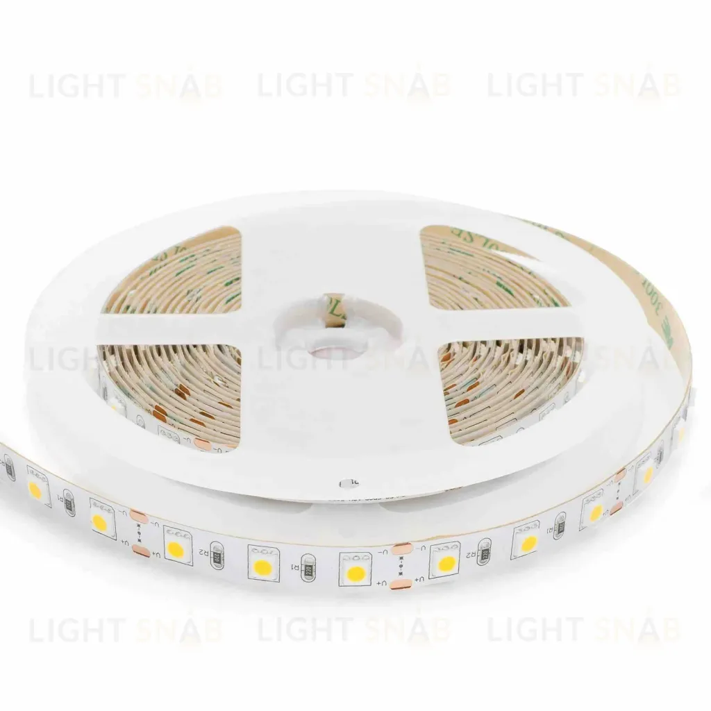 Светодиодная лента Apeyron 12В СТ 14,4Вт/м smd5050 60д/м IP20 700Лм/м 5м 3000К 00-16 00-16