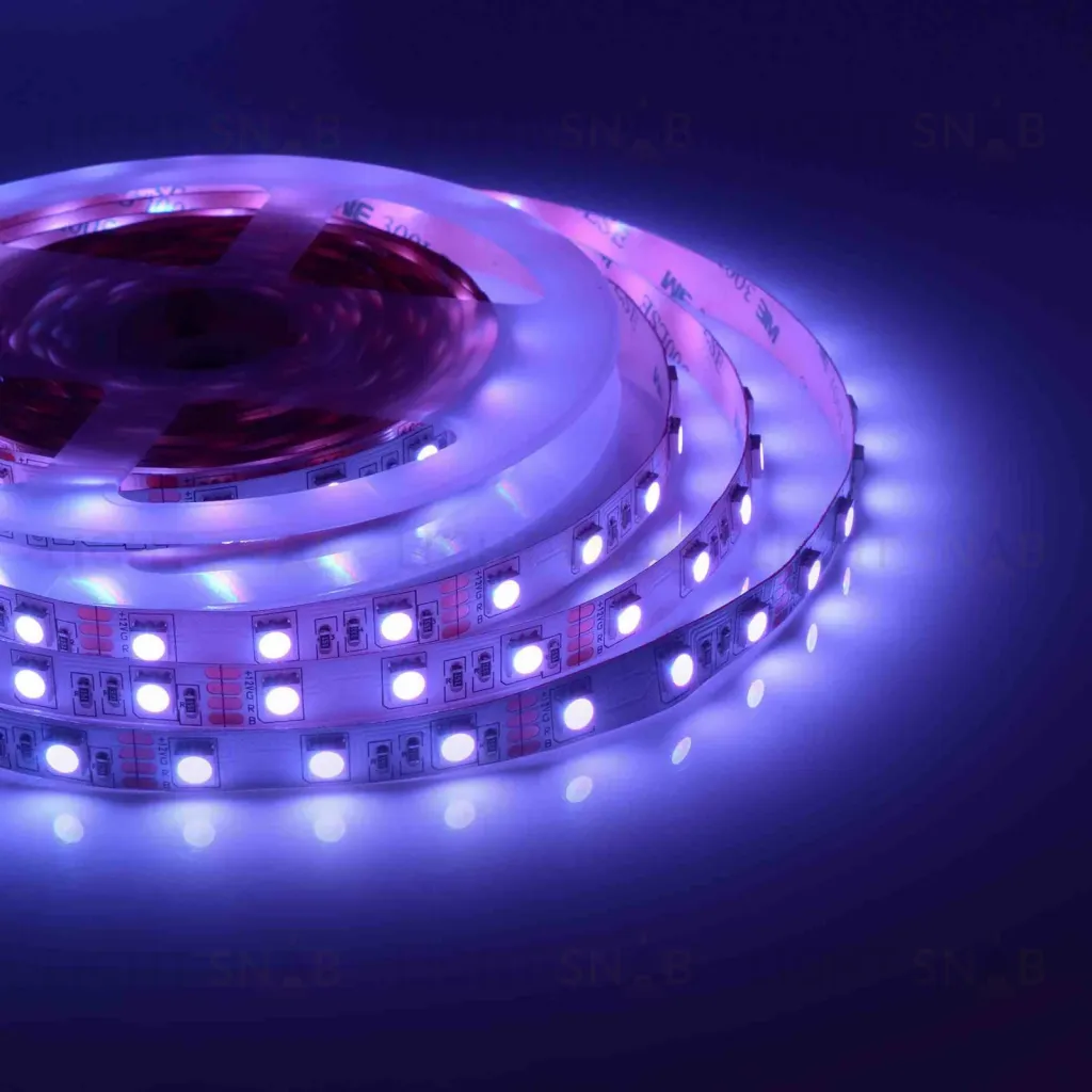 Светодиодная лента Apeyron 12В СТ 14,4Вт/м smd5050 60д/м IP20 5м RGB 00-17 00-17