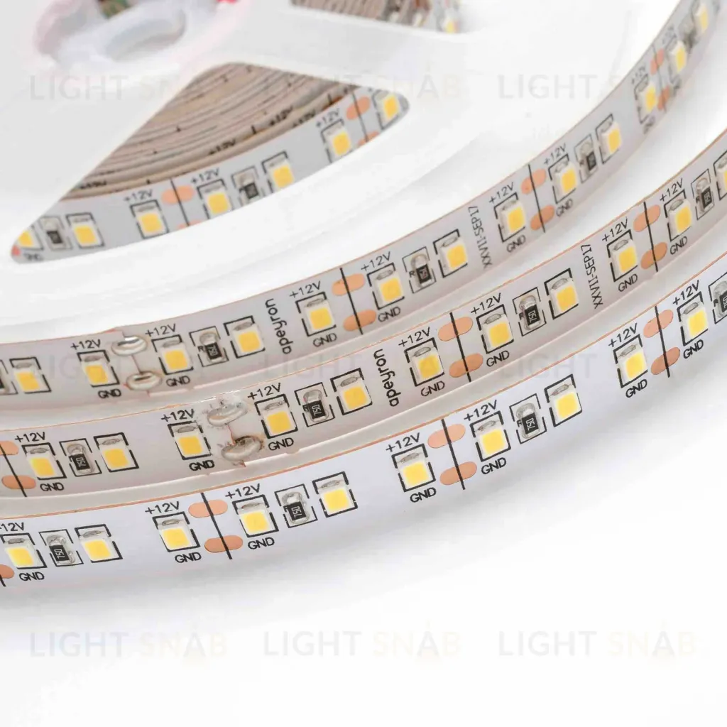 Светодиодная лента Apeyron 12В СТ 14,4Вт/м smd2835 120д/м IP20 1400Лм/м 2м 3000К 209BL 209BL