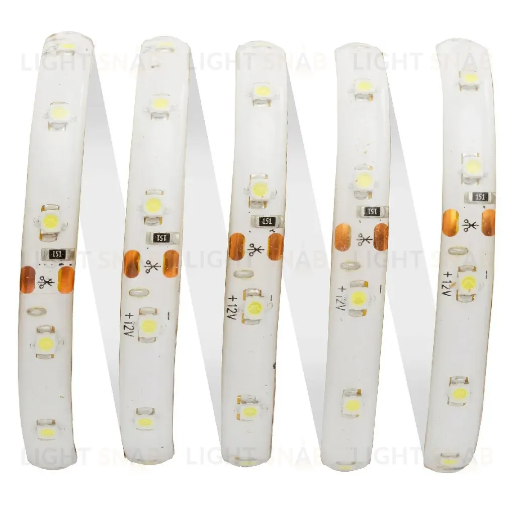Светодиодная лента Apeyron 12В СТ 4,8Вт/м smd3528, 60д/м IP65 280Лм/м 2,5м 6500К 10-131 10-131