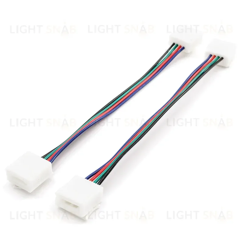Комплект коннекторов Apeyron (2 клипсы с проводами)для RGB - светодиодной ленты 12В шириной 10мм IP65 09-15 09-15