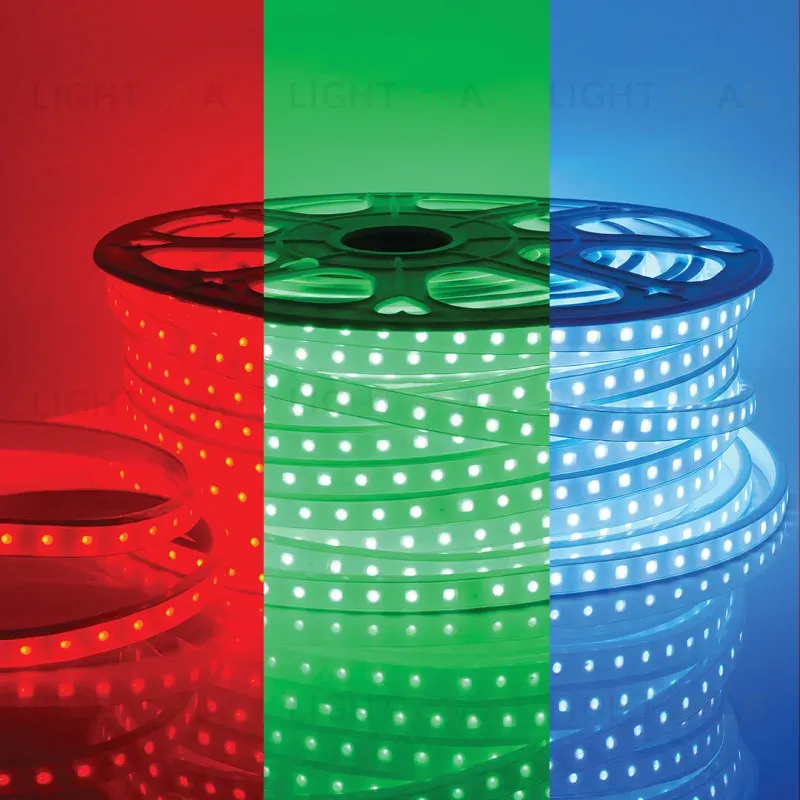 Светодиодная лента Apeyron 220В СТ 10Вт/м smd5050 60д/м IP65 50м RGB 10-64 10-64