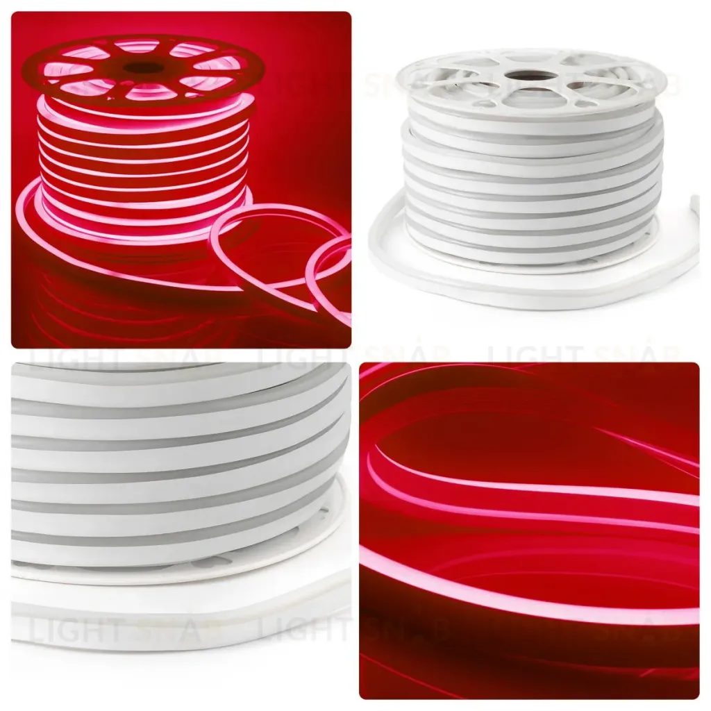 Светодиодный неон мини Apeyron 220В 5,5Вт/м smd2835 120д/м IP65 50м красный 17-36 17-36