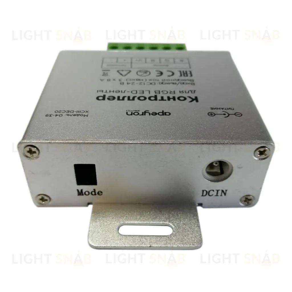 Контроллер RGB Apeyron 12/24В 288/576Вт 3 канала*8А IP20 пульт радио 04-39 04-39