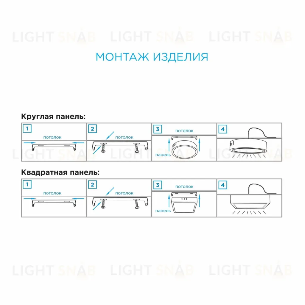 Накладная светодиодная панель Apeyron 06-64 06-64