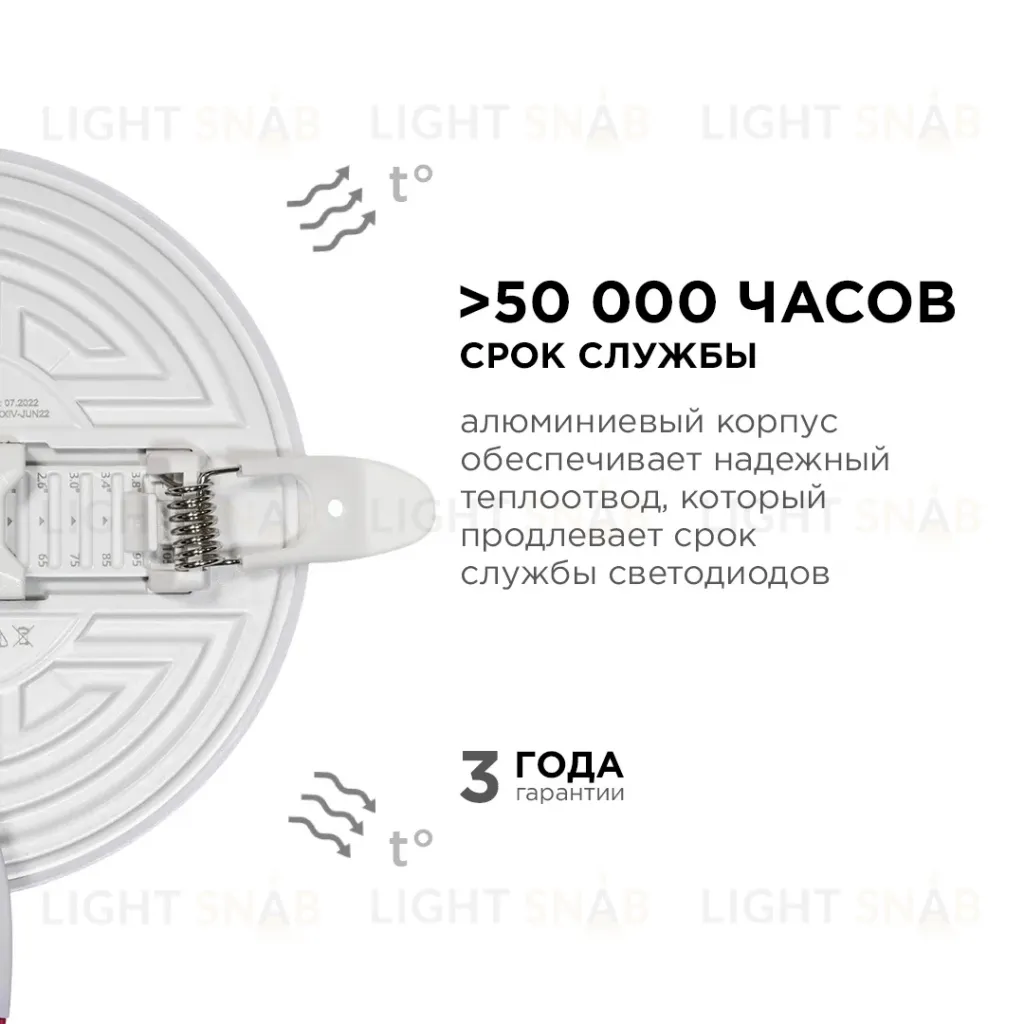 Встраиваемая светодиодная панель безрамочная Apeyron FLP 06-103 06-103